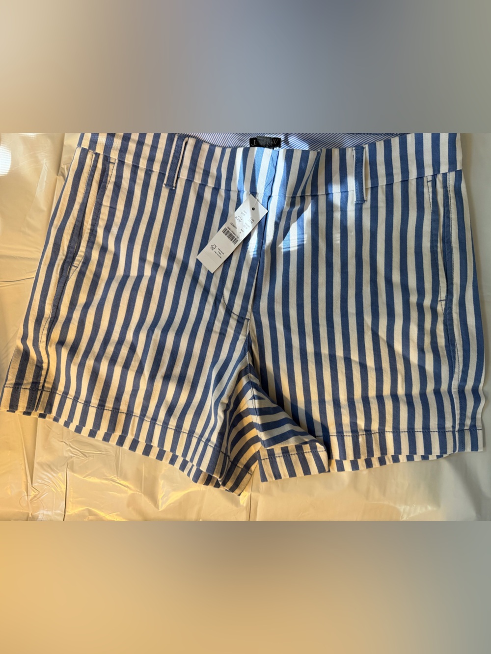 JCREW Women’s Blue & White Striped shorts